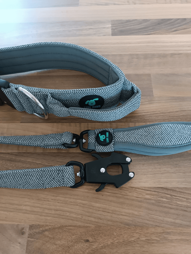 Tweed Collar - Grey