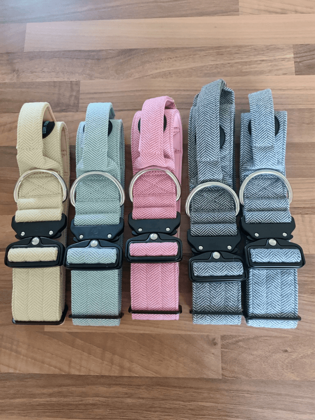 Tweed Collar - Grey