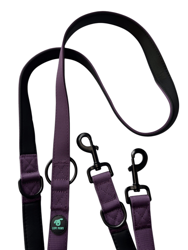 Double handed leash - Purple