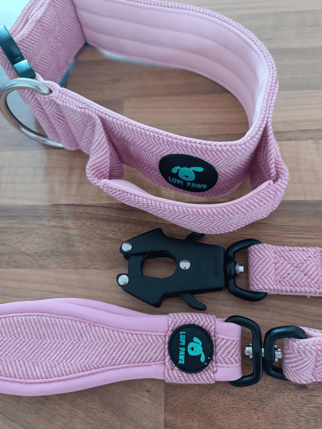Tweed Collar - Pink